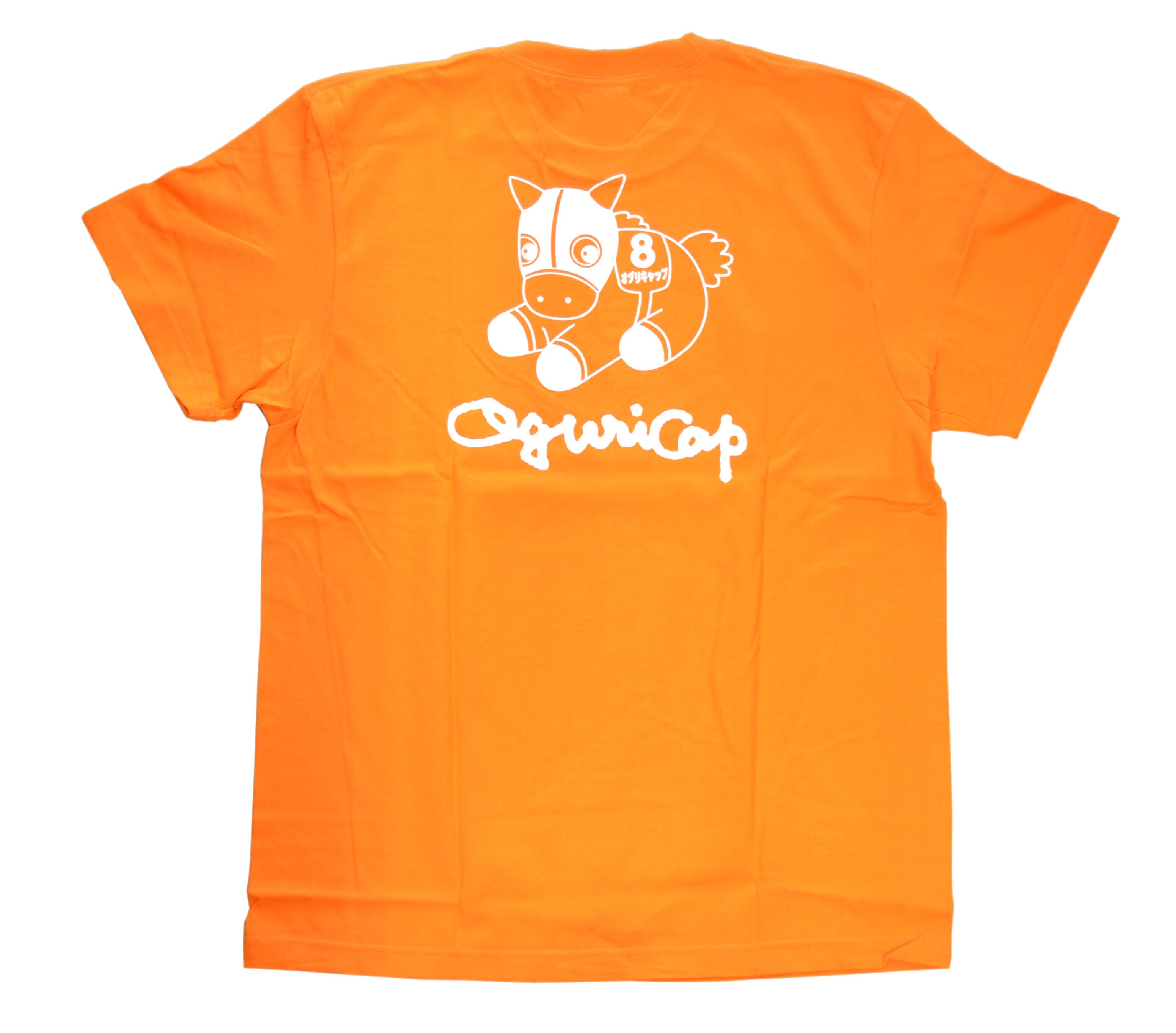 オグリキャップバックプリントTシャツ　オレンジ　Lサイズ