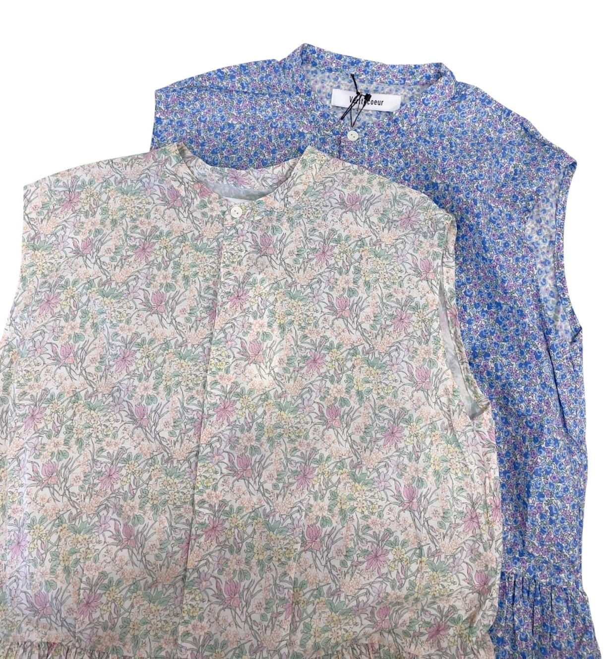 Veritecoeur ノースリーブワンピース VC-2487 F veritecoeur】LIBERTY PRINT ノースリーブワンピース / VC-2848