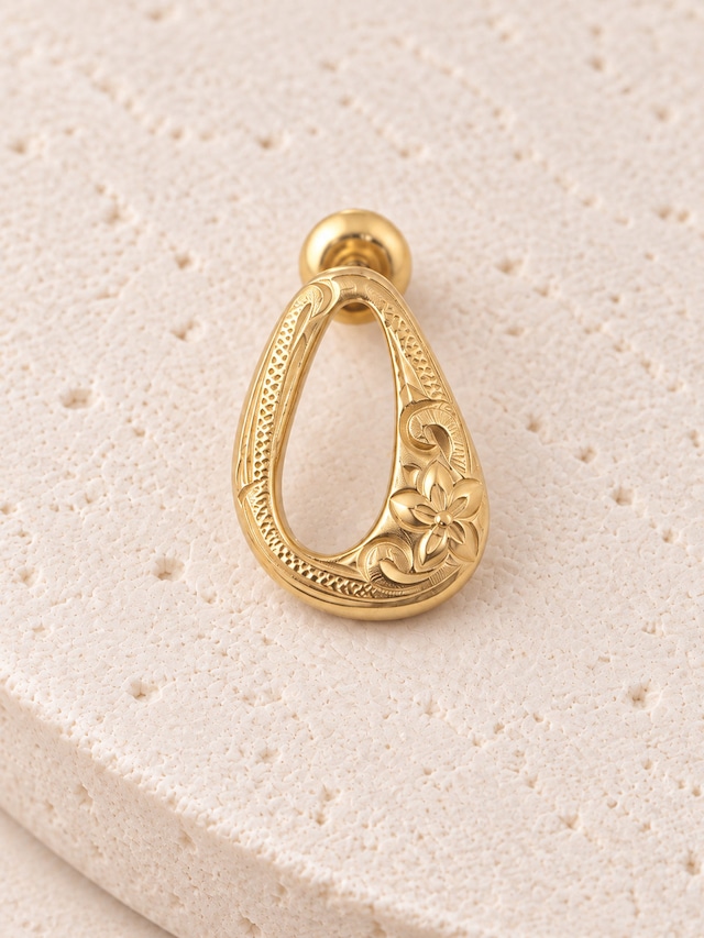 316L hawaiian hua pierce（ 片耳用 ）#p12