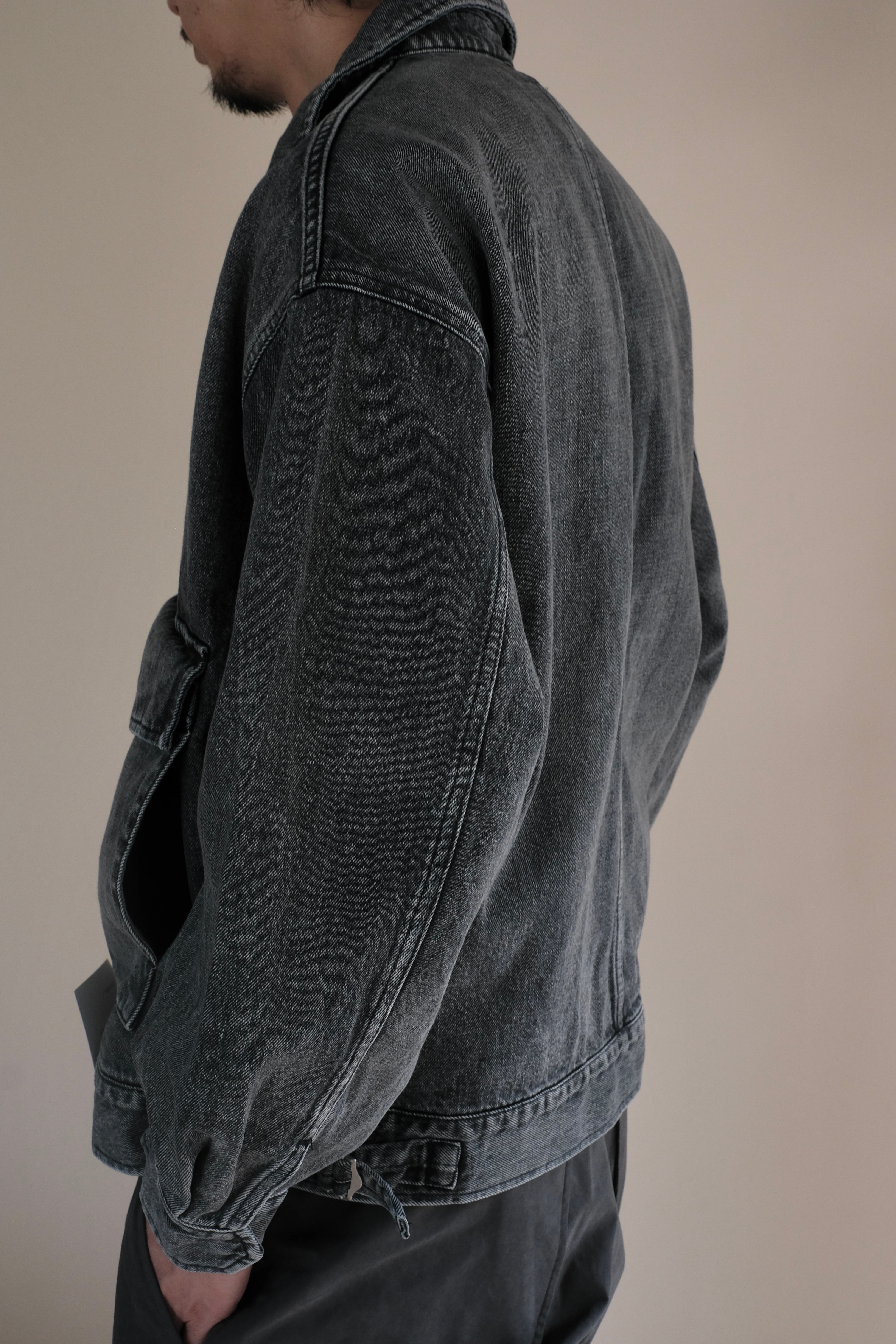 Graphpaper / Selvage Denim Zip Jacket -LIGHT FADE- | LIVING
