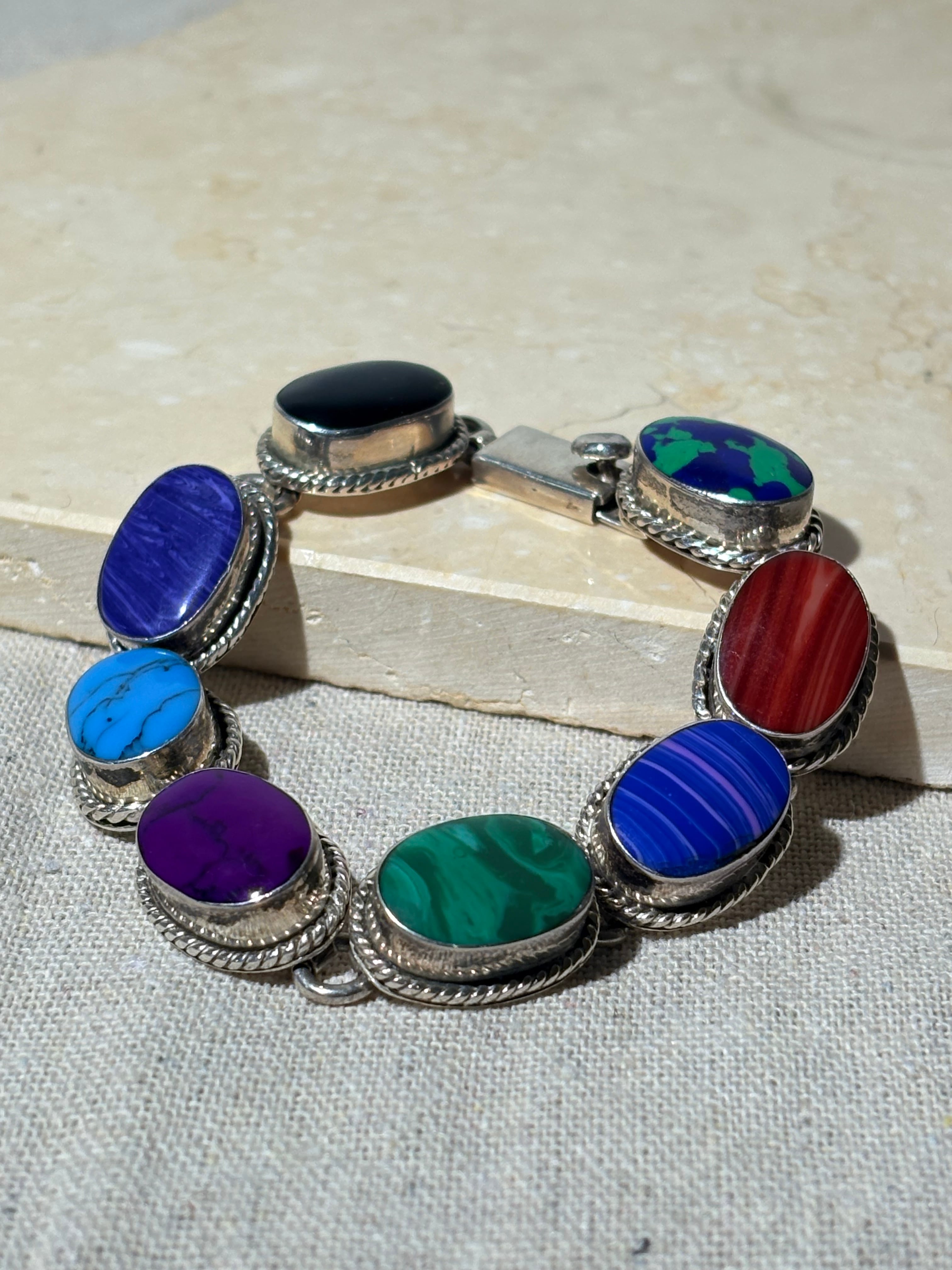 Multi Gemstones Bracelet -Mexico-