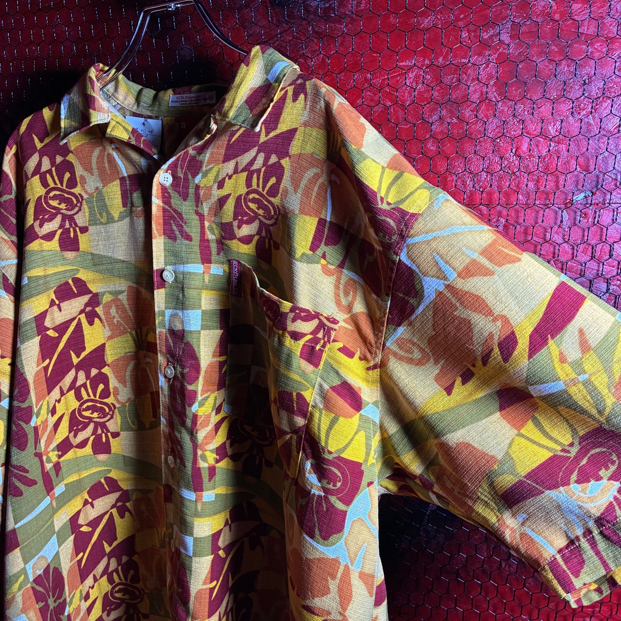 ECKO UNLTD オープンカラーシャツ 柄シャツ エコー
