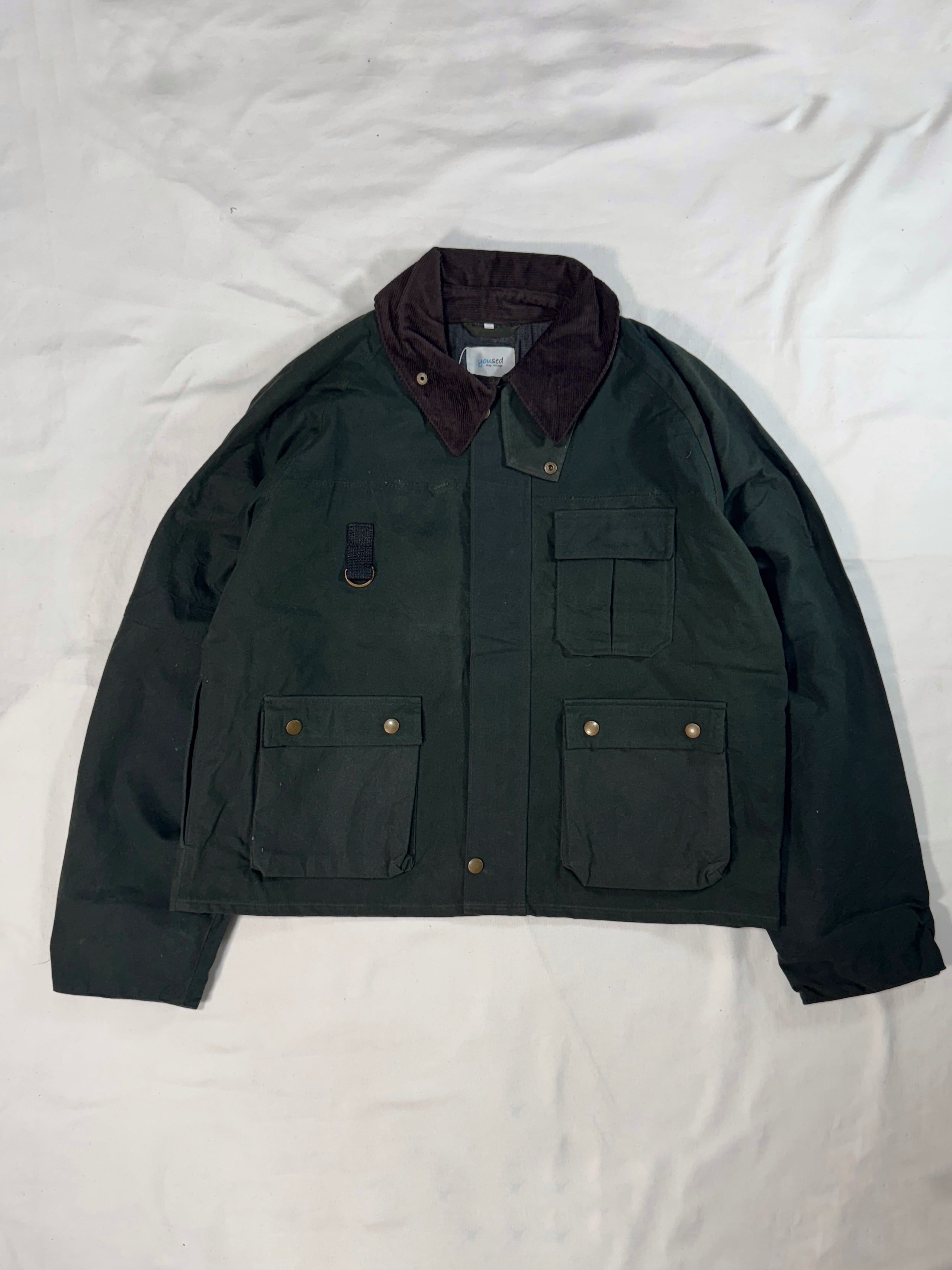 REMAKE OILED FISHING JACKET ynb6 SIZE1 SAGE