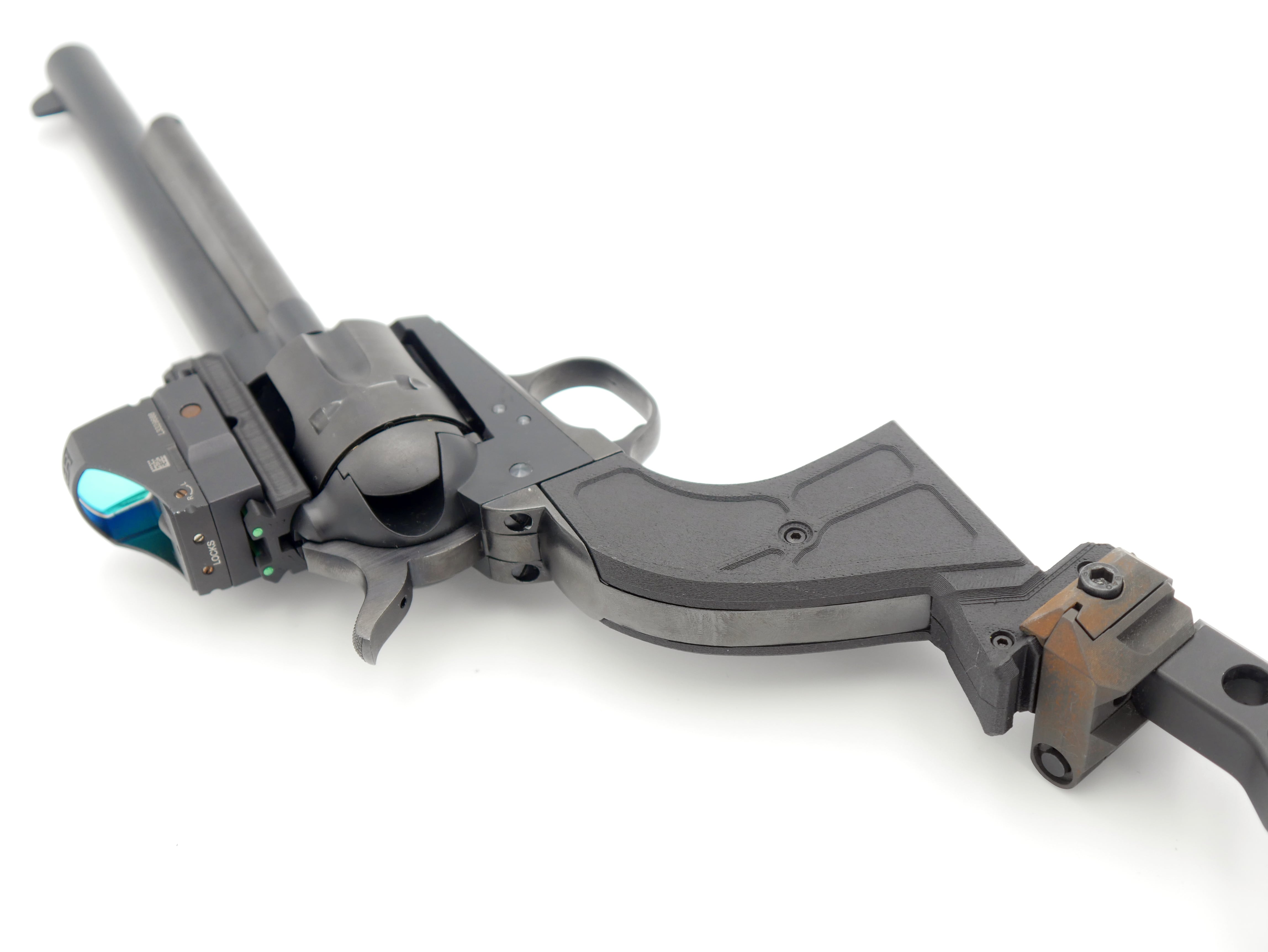 タナカ SAA 2nd GAS対応 カスタムグリップ(20mmストックアダプター Ver