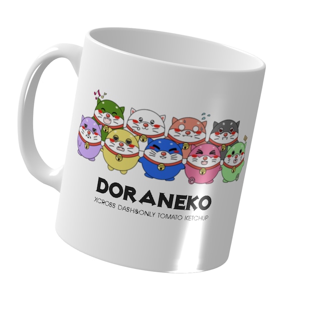 XCROSS DASH×TOMATO KETCHUP DORANEKO DESIGN MUG CUP 300ml