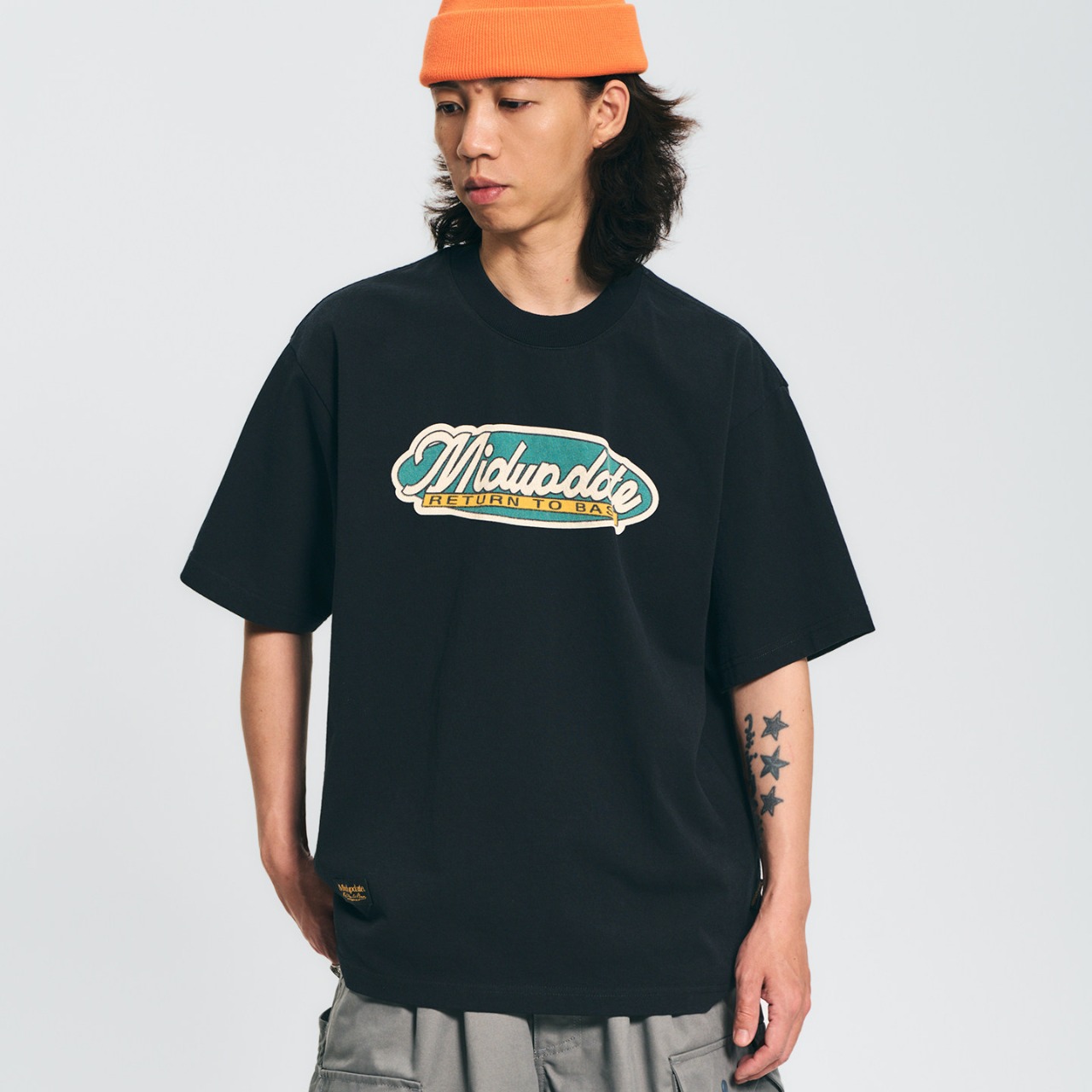 ヴィンテージ・アメリカンロゴ・パネルTEE A2134 - 8