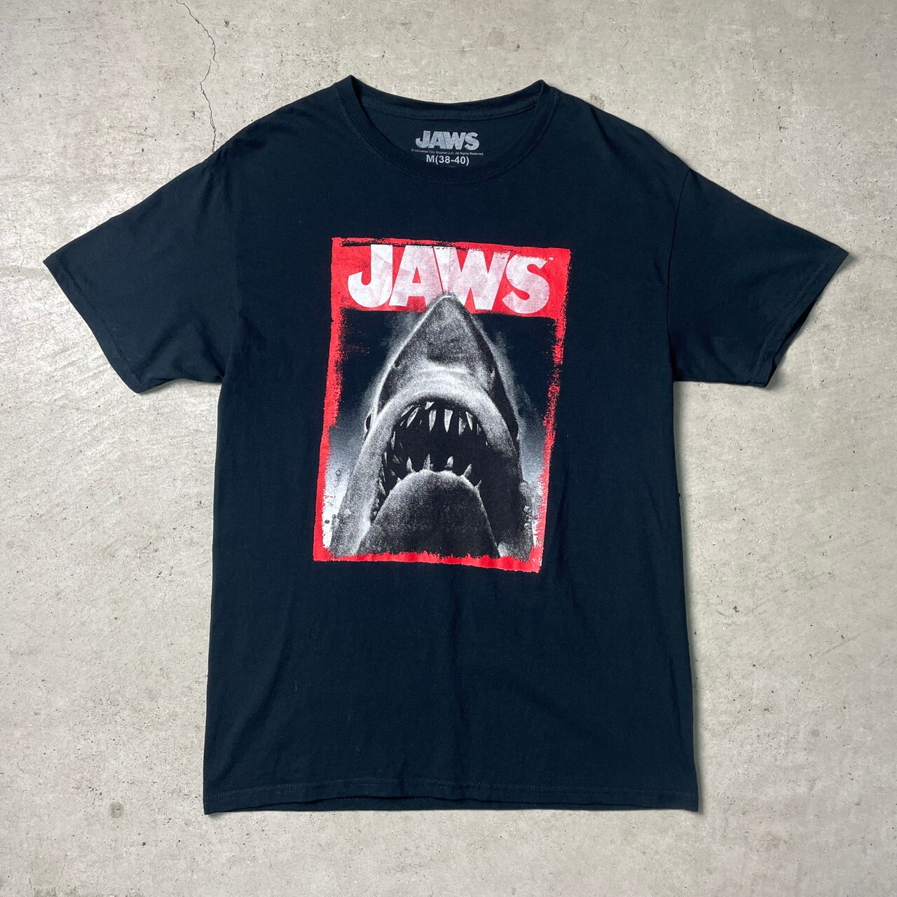 JAWS ジョーズ ムービー アトラクション Tシャツ メンズM 古着 映画 