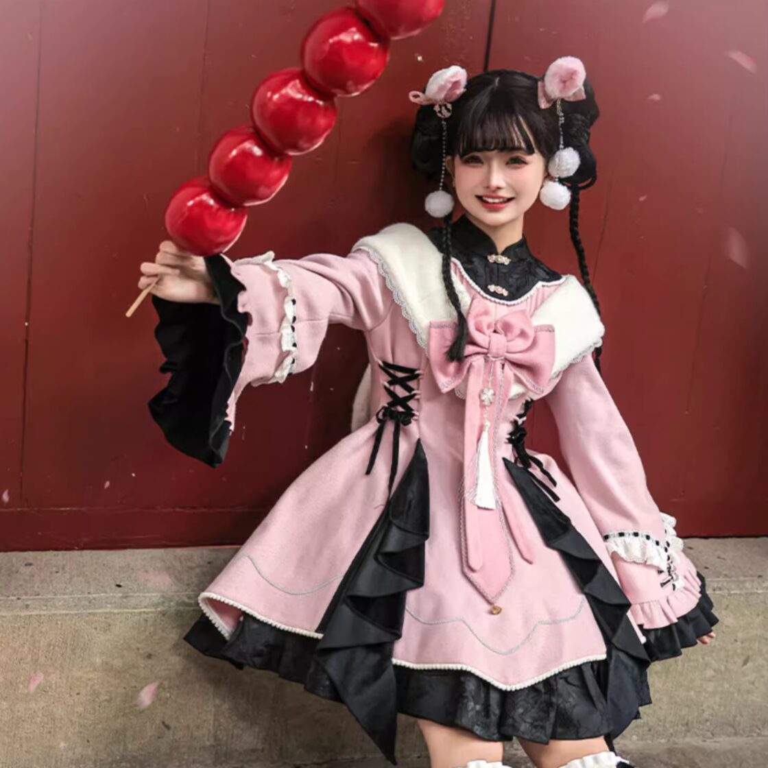 Egl Vkei Visualkei Tee チョーカー付 ゴスロリ 原宿 姫系 ゴスロリファッション 通販 With U 華ロリ 中華ロリータ レース