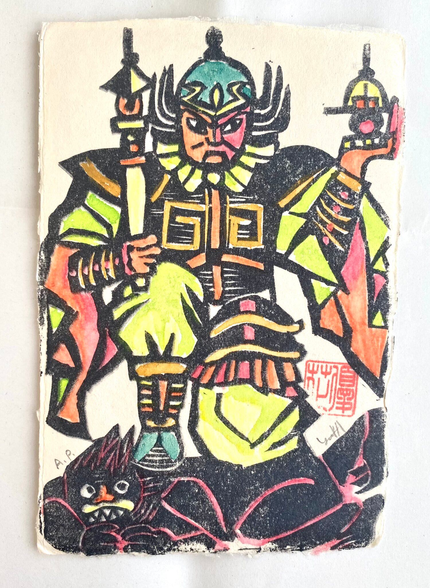 木版画ポストカード5枚セット | woodblockjiu