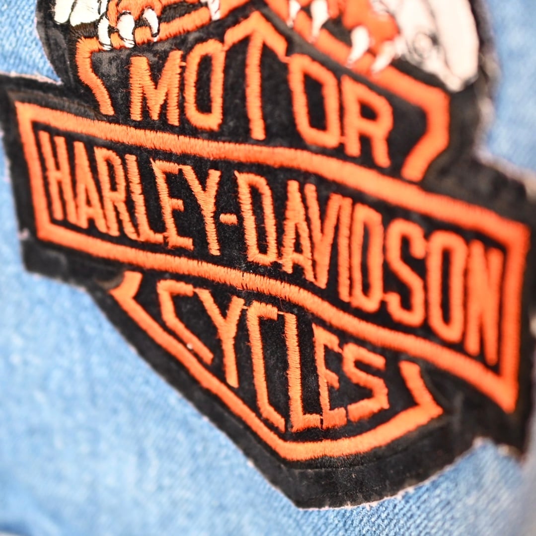 Vintage 80's Carhartt 100周年 x Harley Davidson Denim Jacket