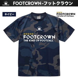 フットクラウン カモフラプラクティスシャツ ゴシックロゴタイプ チームオーダー対応