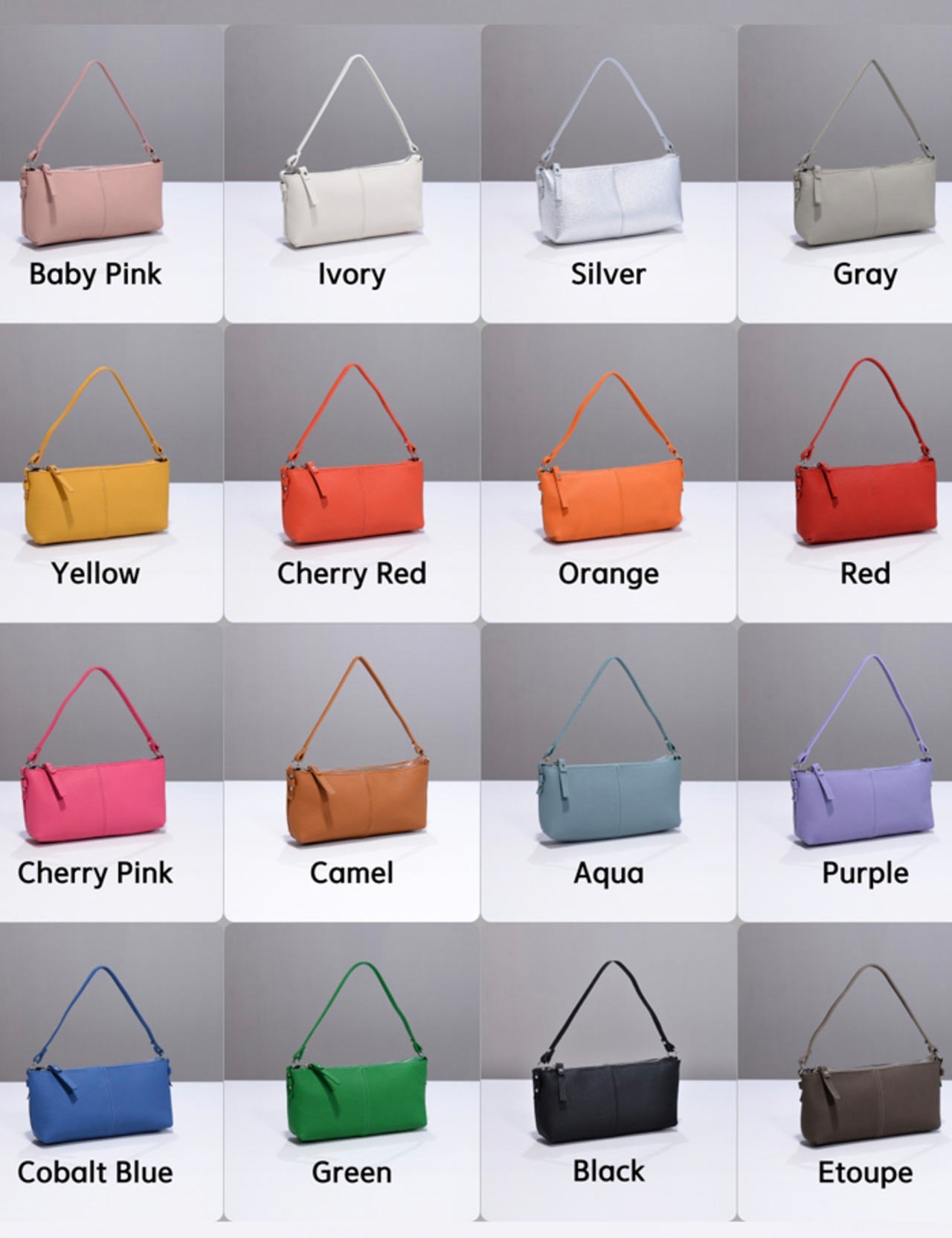 【新作5％OFF・3日間】牛革100%・Multi Mini Bag_16colors