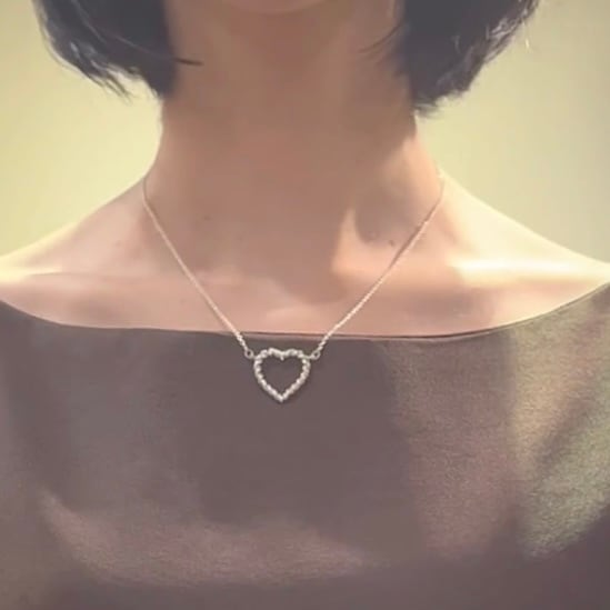 【美品】ティファニー ツイスト ハート コンピ ネックレス 925/750 正規 TIFFANY&Co. ティファニー ツイスト ハート ペンダント