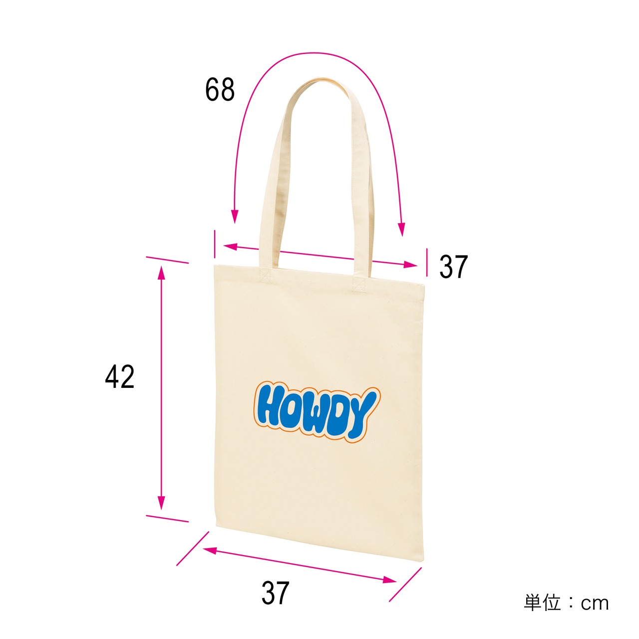 HOWDY Flat TOTE [ナチュラル]