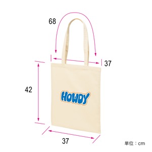 HOWDY Flat TOTE [ナチュラル]