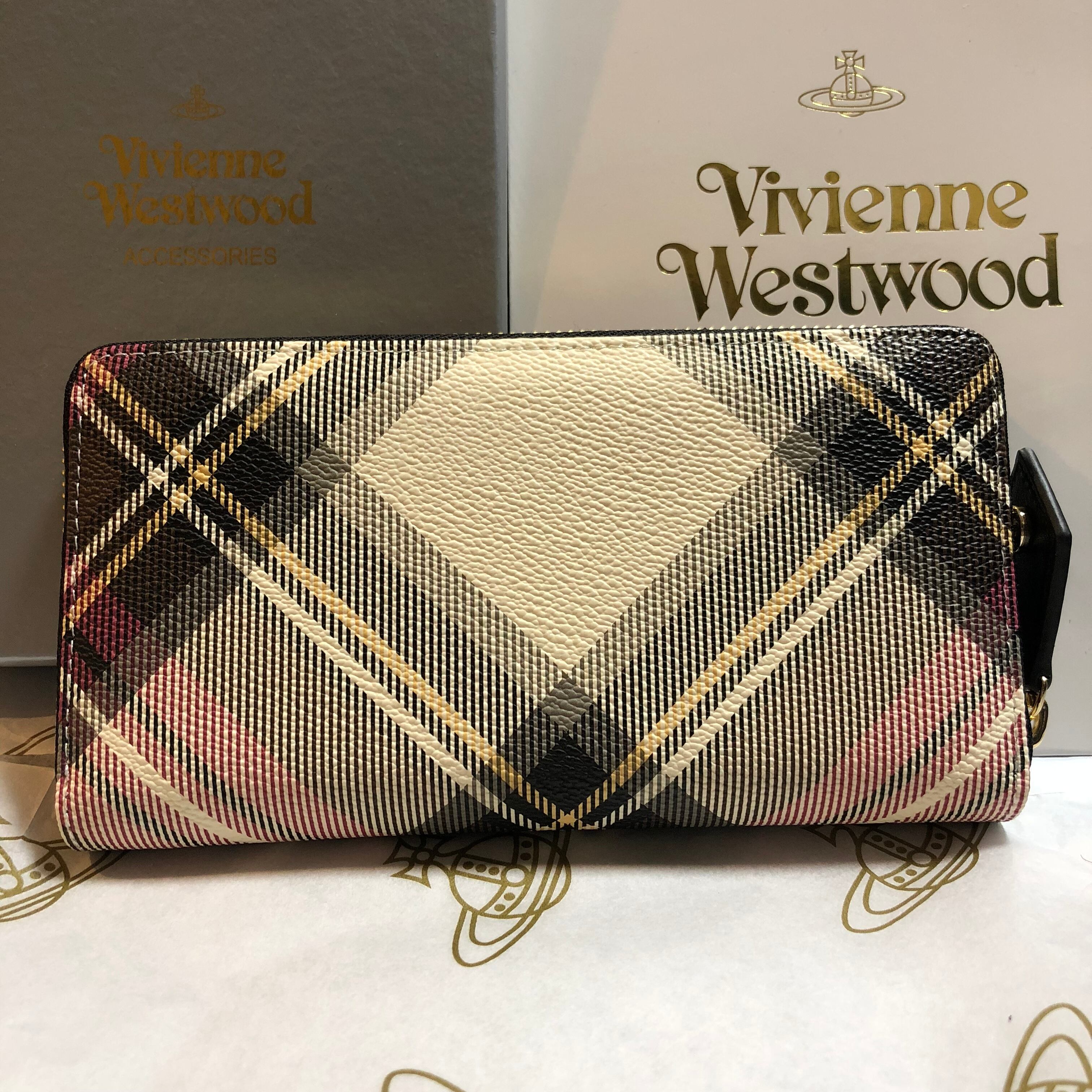 Vivienne ヴィヴィアンウエストウッド　チェックハンドバッグ 値下げ