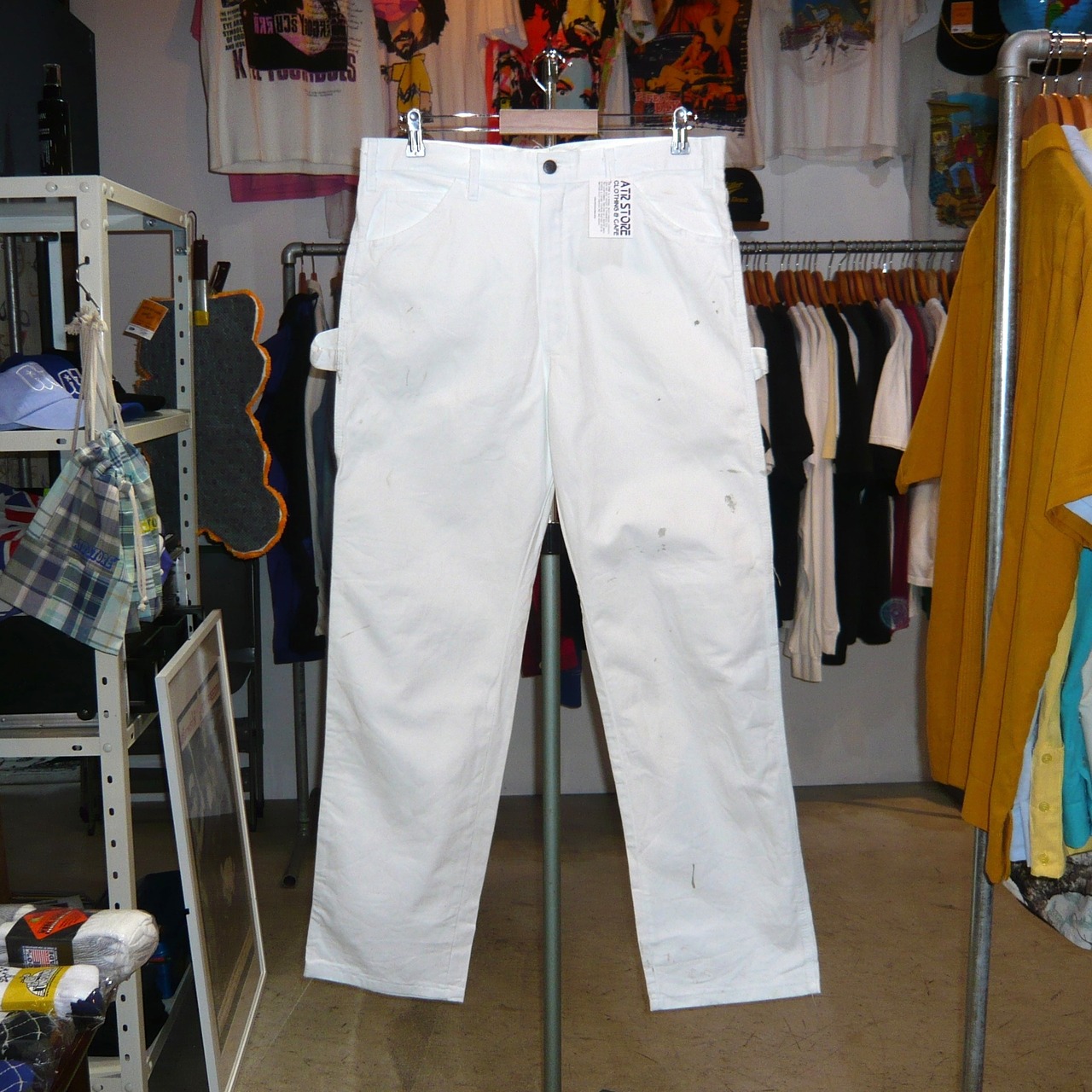 00s Dickies Sherwin Williams ホワイトペインターパンツ ペンキ汚れ