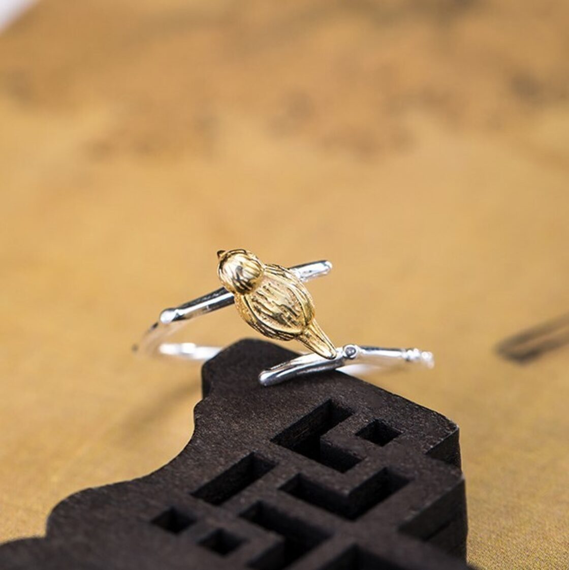 鳥のリング とり かわいい シルバー R066 | Pay ID 