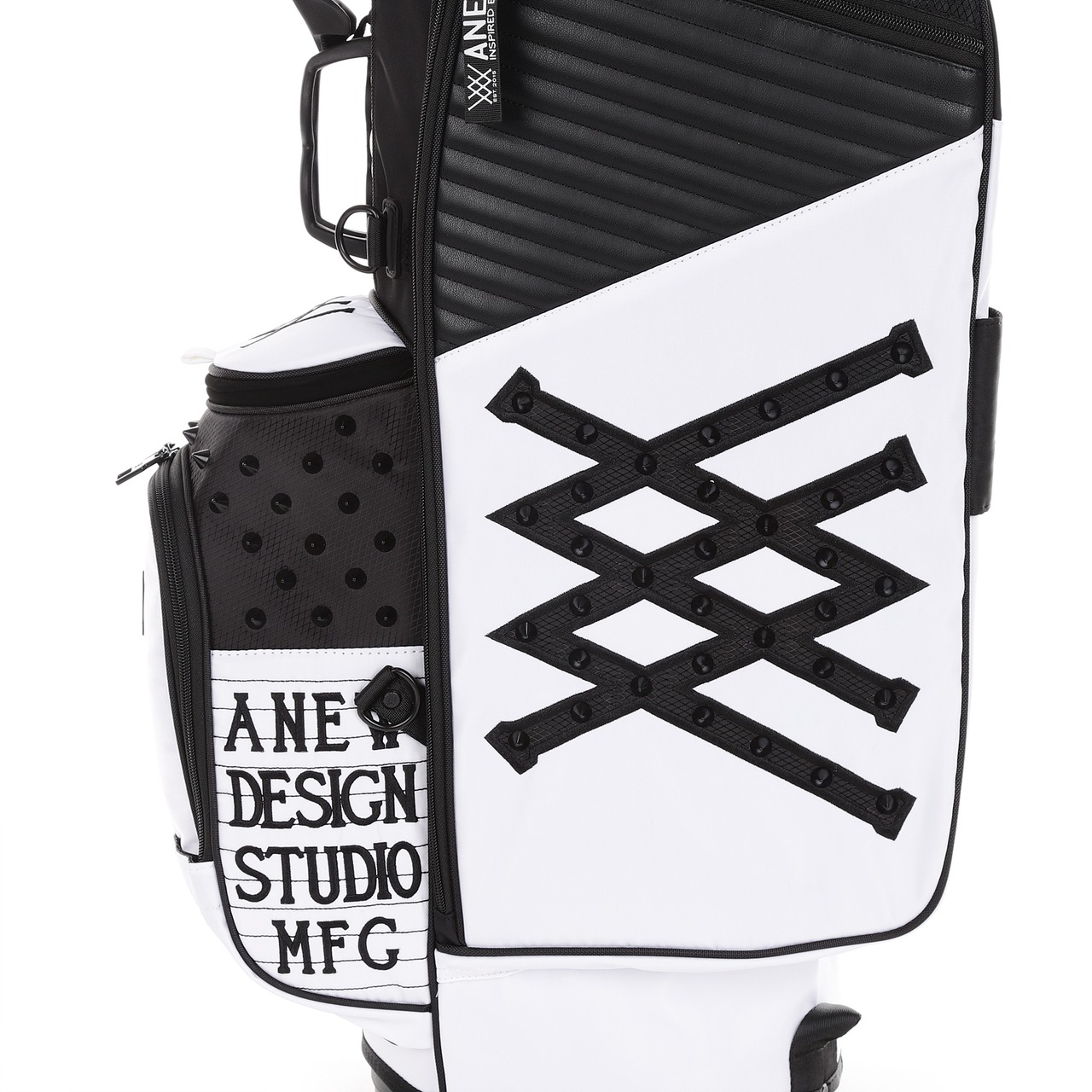 Two Color Black White Stand Bag [サイズ: F (AGCUUSB85BKF)] [カラー: BLACK]