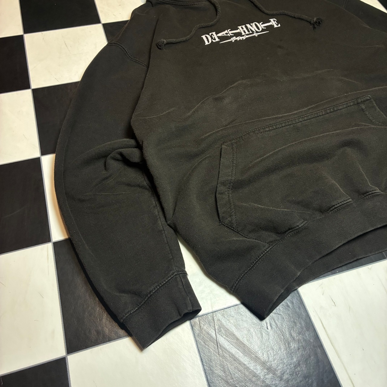 DEATH NOTE オフィシャルプルオーバーパーカー デスノート キラ&リューク 黒