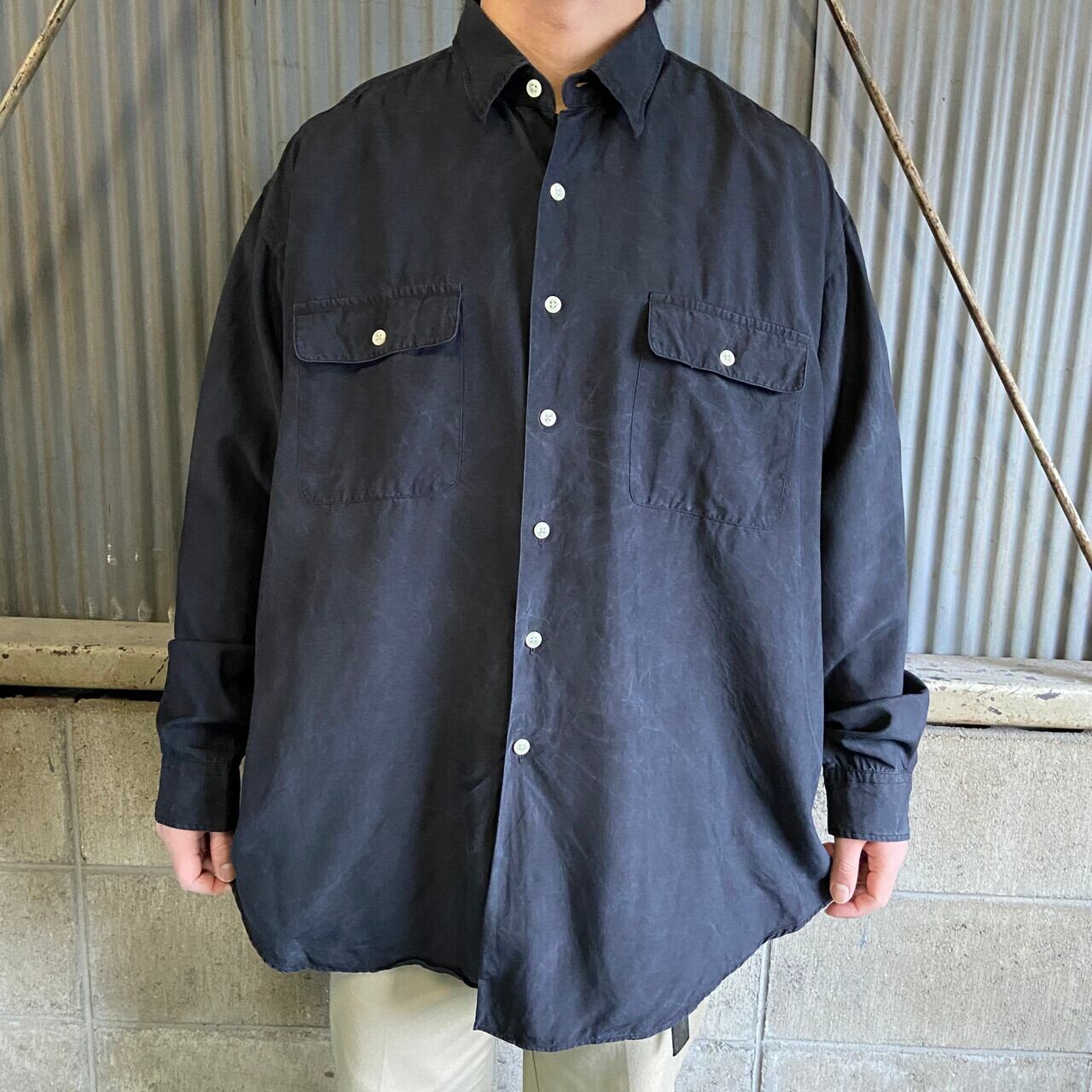 90年代 USA製 ブラック　ビンテージ　シャツ　ラルフローレン　オールドGAP ビッグサイズ 90年代 Polo by Ralph Lauren オールドラルフローレン