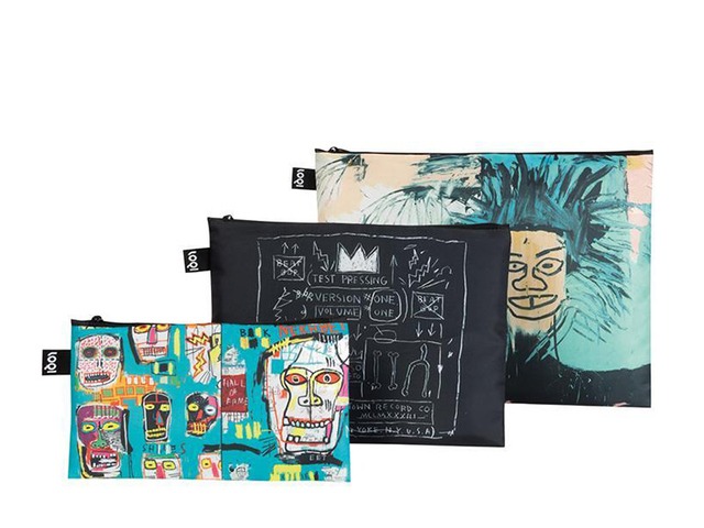Jean-Michel Basquiat LOQI Zip Pockets