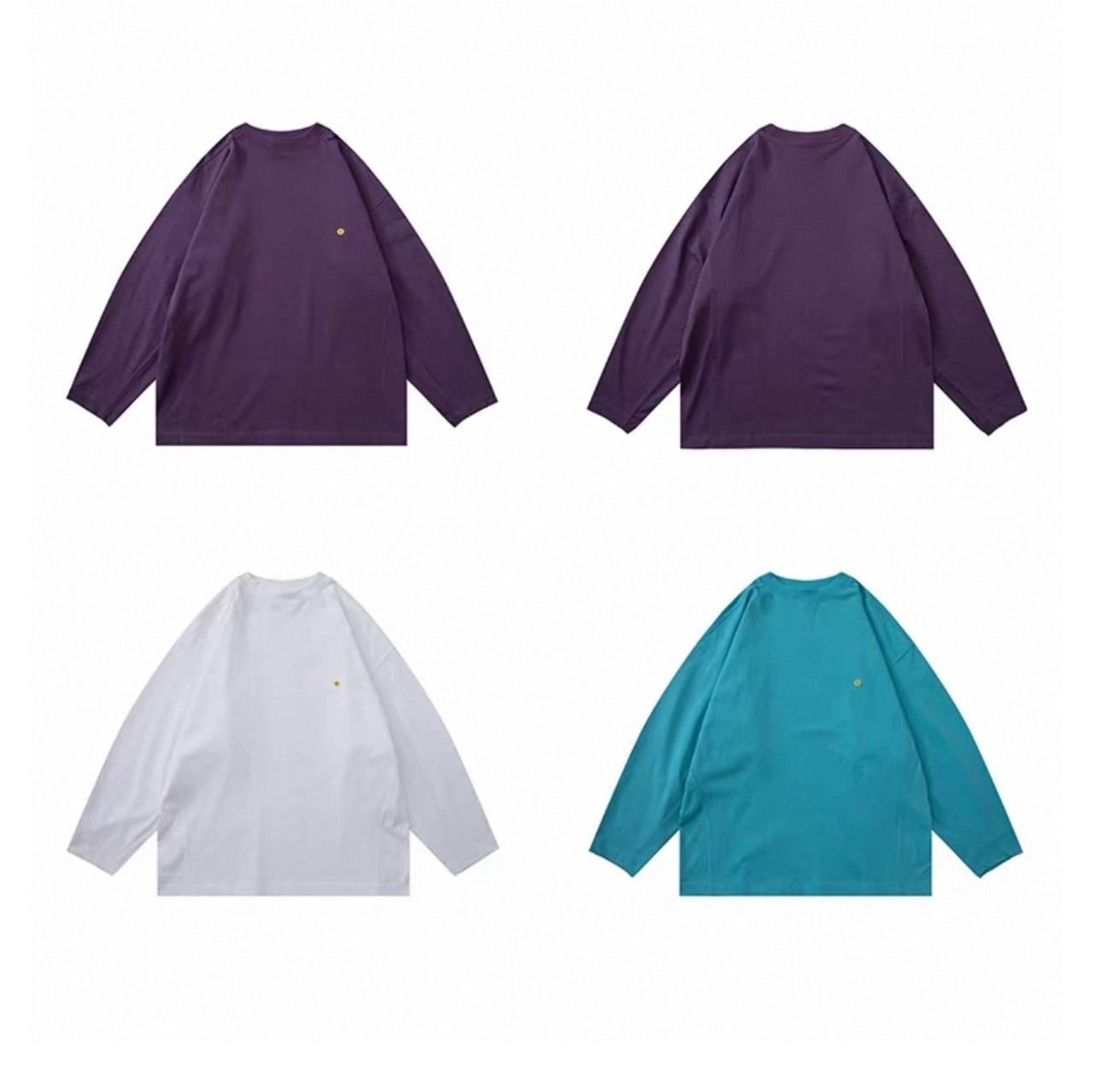 Smiley patch long sleeve tee 1053 - 16