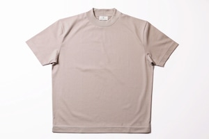 COLONY CLOTHING  　コットン天竺　モックネック半袖TEE　ベージュ