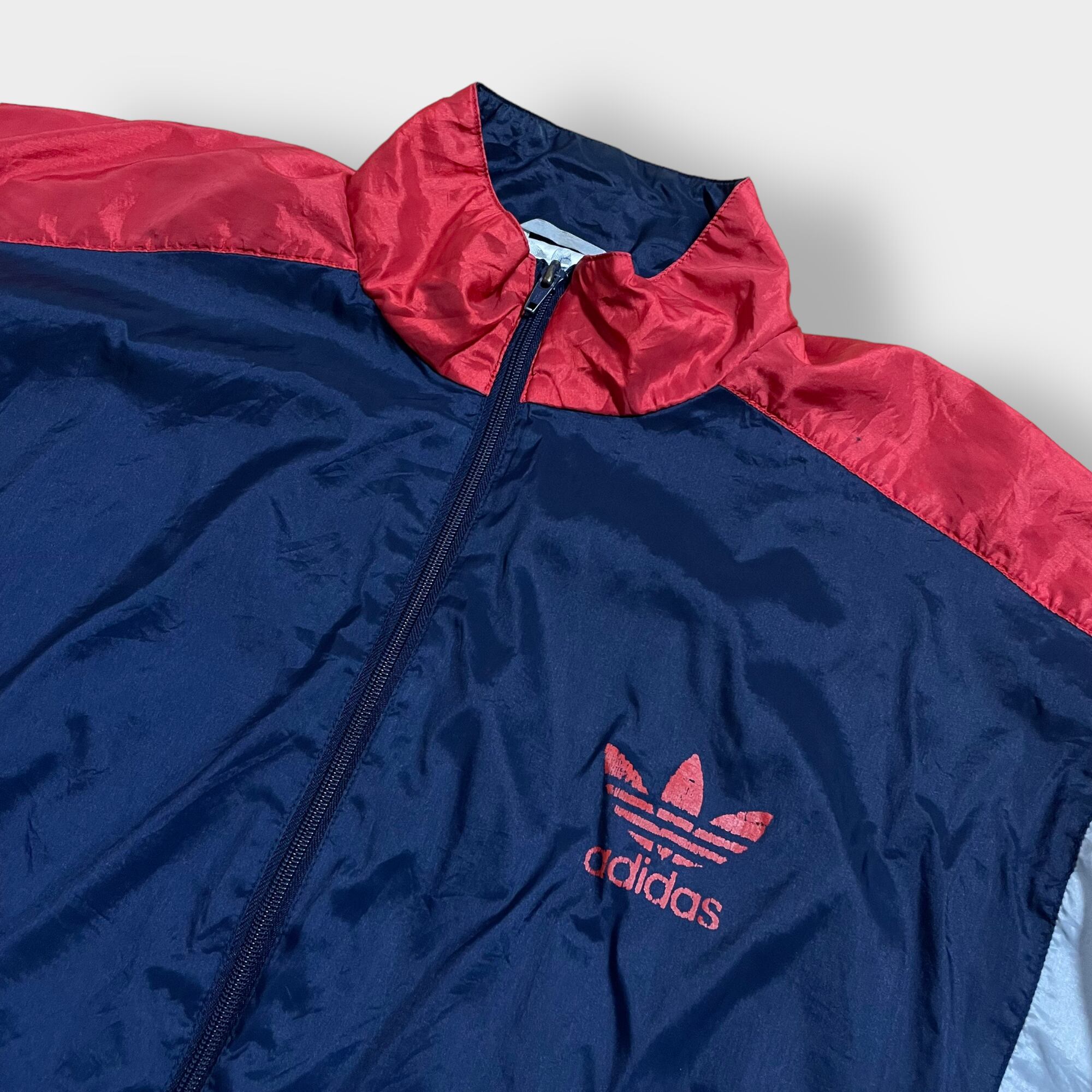 幸服屋アイテム一覧80s adidas アディダス  銀タグ  ナイロンジャケット マルチカラー