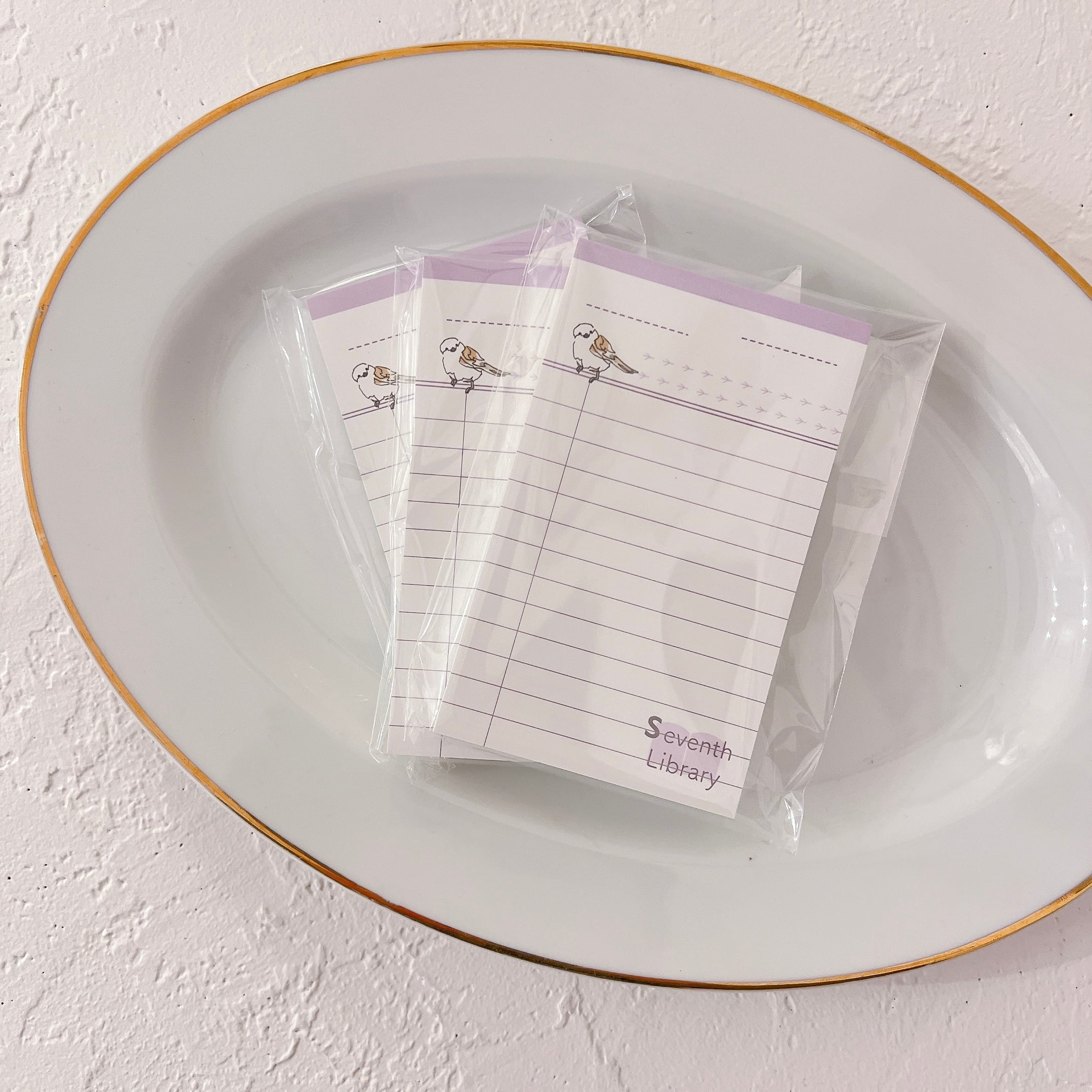 【minaco sakamoto】貸し出しカード風メモ