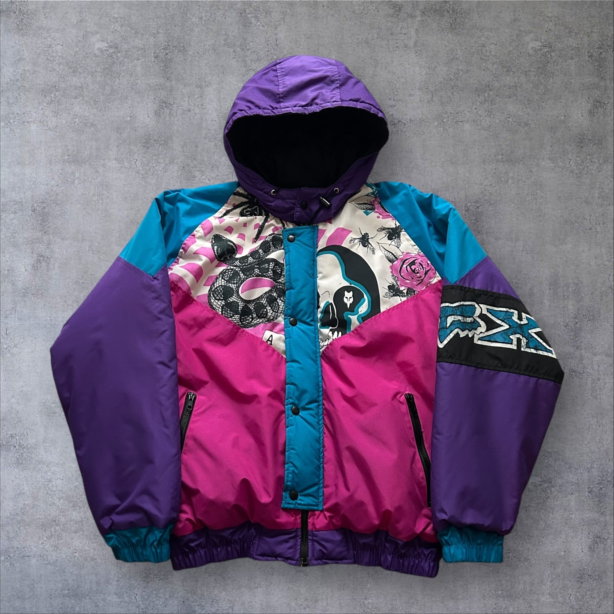 Special!! 1980s FOX Padding Nylon Hoodie Jacket【高円寺店】