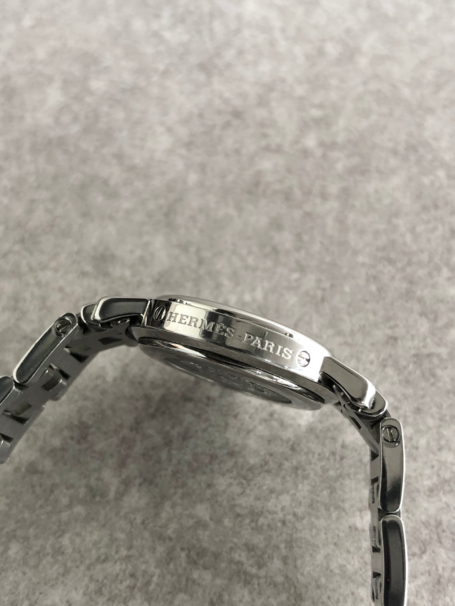 HERMES エルメス 腕時計 シルバー ステンレススチール クォーツ