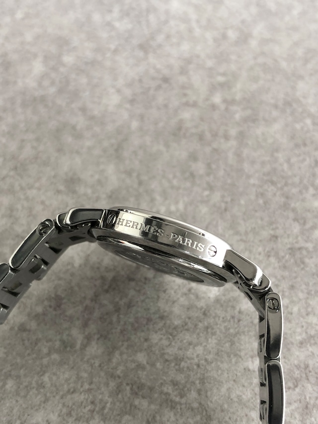 HERMES エルメス 腕時計 シルバー ステンレススチール クォーツ クリッパー vintage ヴィンテージ オールド bkagrp
