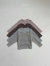 【取寄/韓国直送】digreen 26/AU ストライプラテTシャツ|秋服|韓国子供服