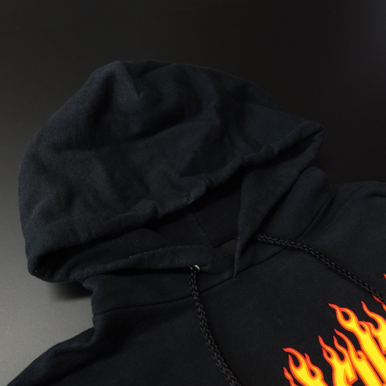 THRASHER スラッシャー 長袖パーカー ファイヤーパターン プリント 
