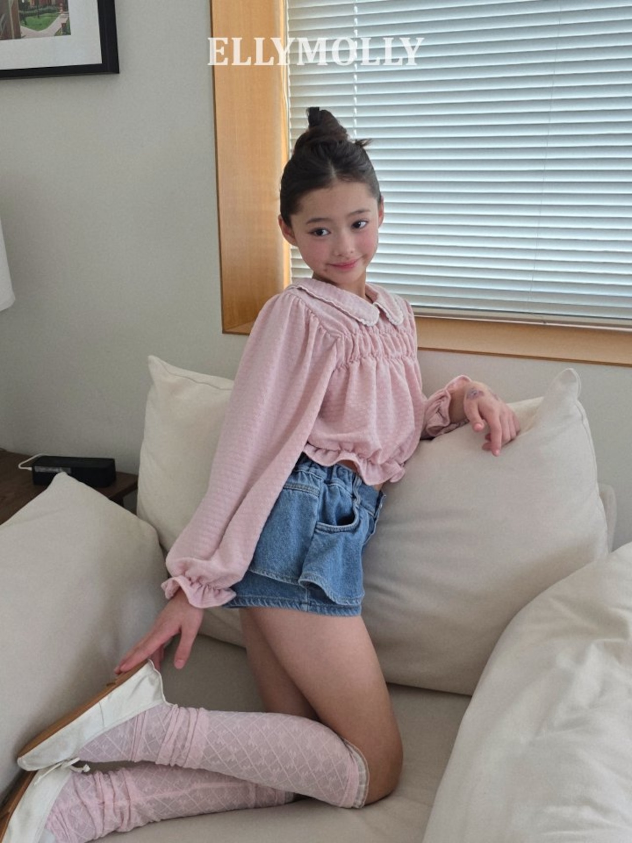 [ELLYMOLLY] ribbon leg socks / [엘리몰리] 리본레그삭스