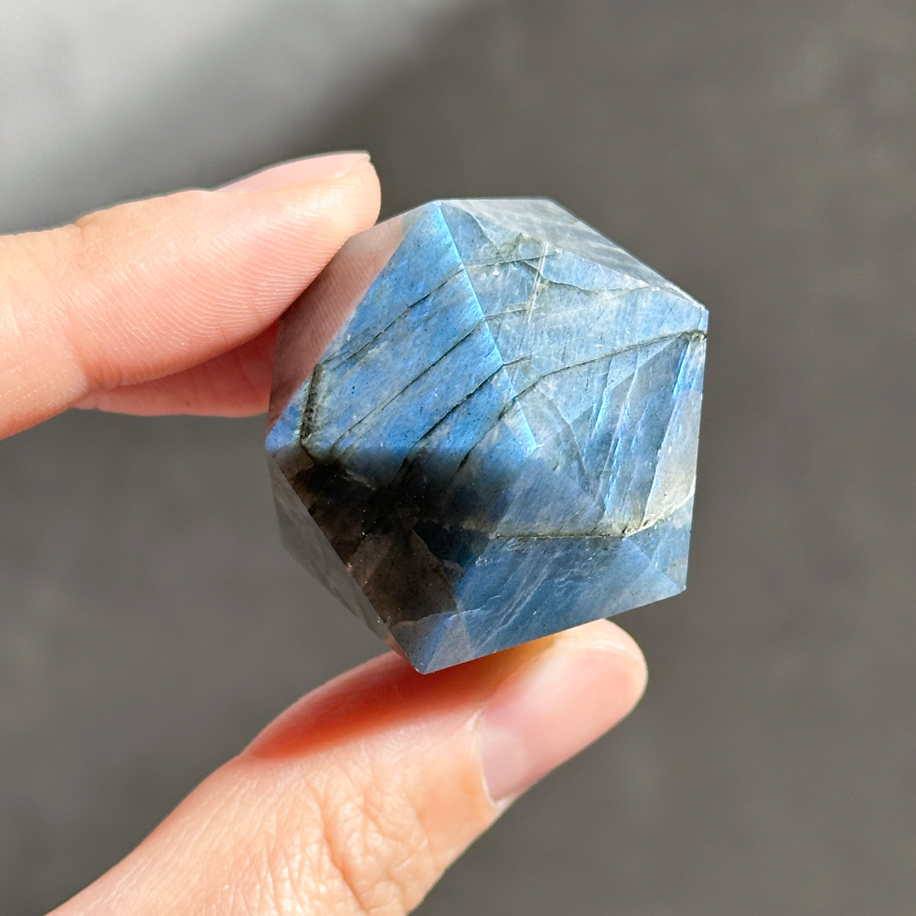 ラブラドライト 正二十面体 02◇ Labradorite ◇天然石・鉱物