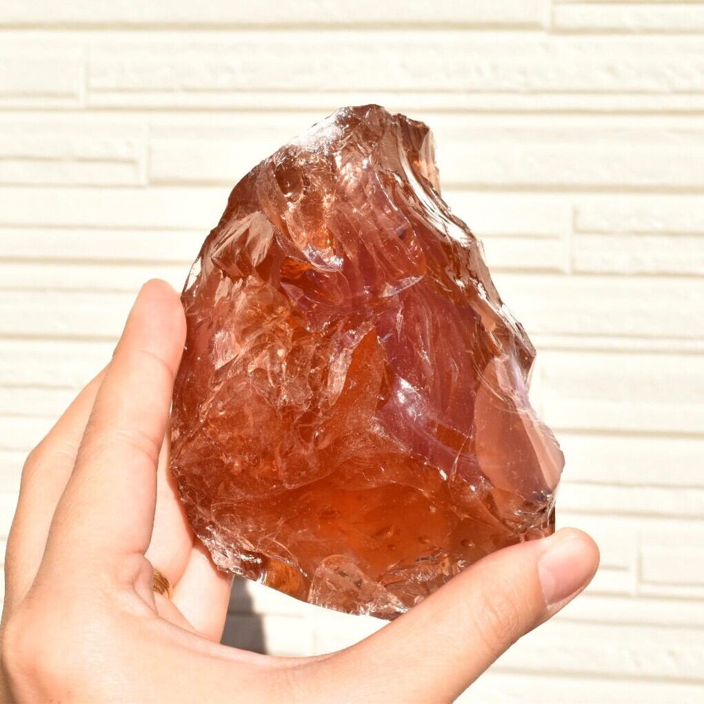 虹入り！シエラネバダ産 アンダラクリスタル原石 ストロベリーレッドス