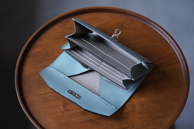 【受注生産品】ギャルソンウォレット スカイ