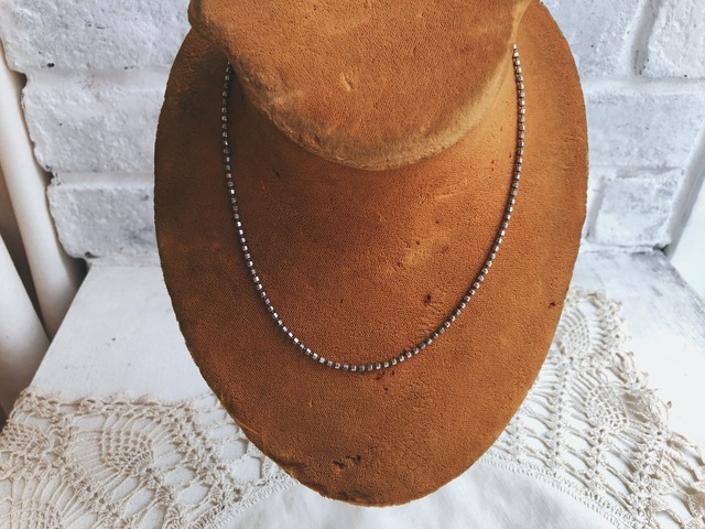 Italy 925 silver ball chain necklace