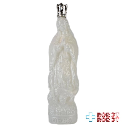 聖母マリア像 聖水ボトル ホワイト 23cm