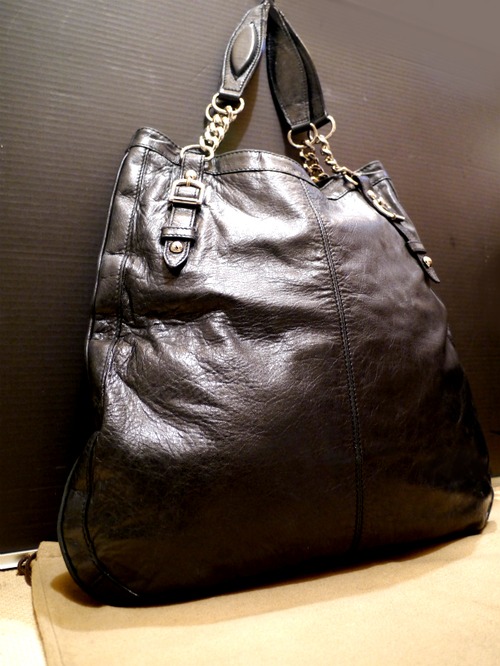 2014◆BALENCIAGA バレンシアガ メンズ A4対応 ビジネス可 レザー トート バッグ 黒◆