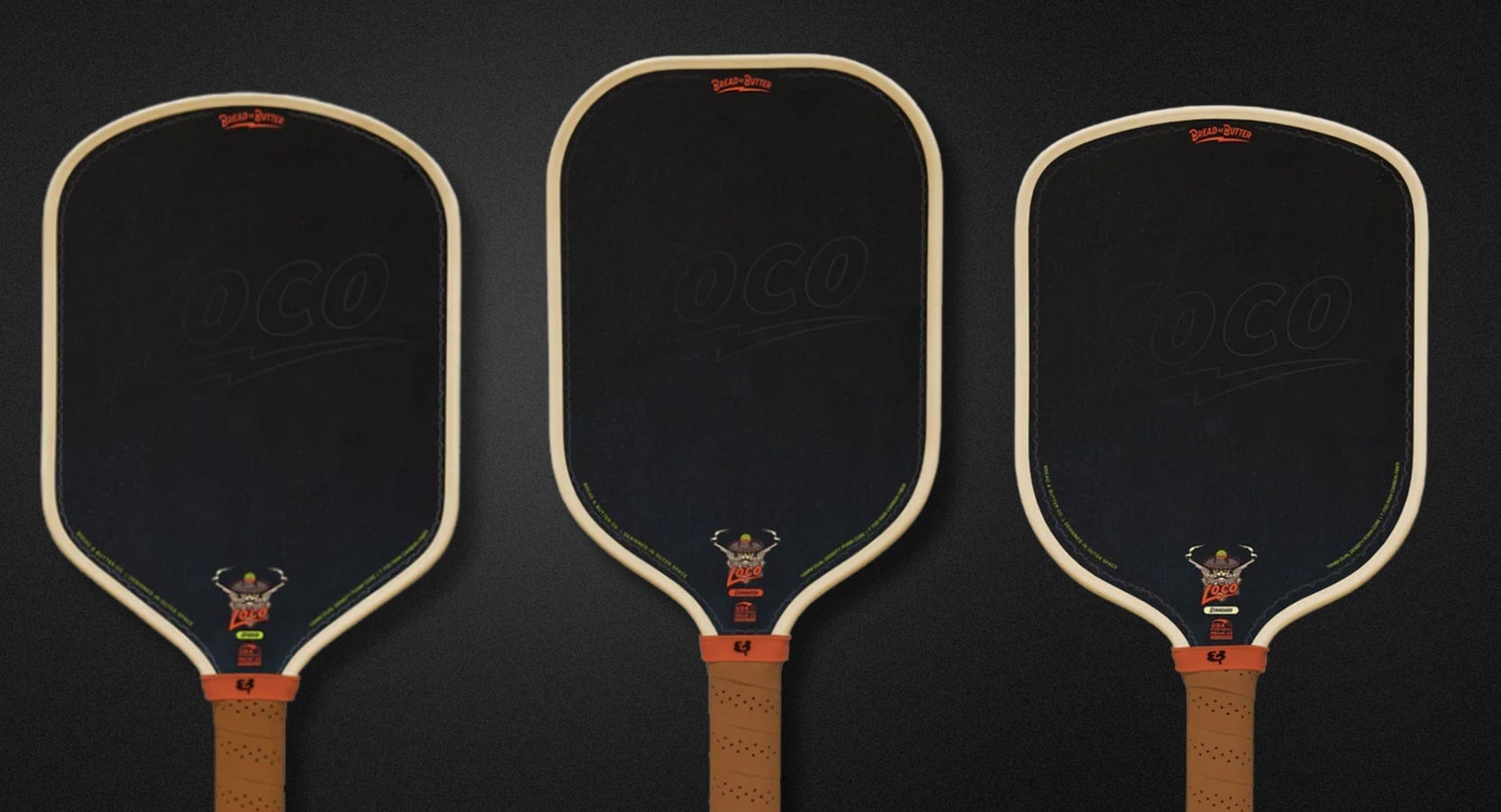 大人気パドル Bread&Butter - Loco 16mm Pickleball Paddle | yanesenmeow