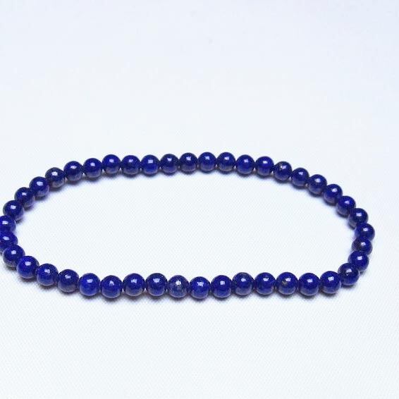 ラピスラズリ ブレスレット 4mm 一点物 メール便可 [M便 1/10] 111-48476