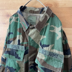 【USA古着】米軍実物 ミリタリージャケット BDU jacket 迷彩 カモフラ M アメリカ古着