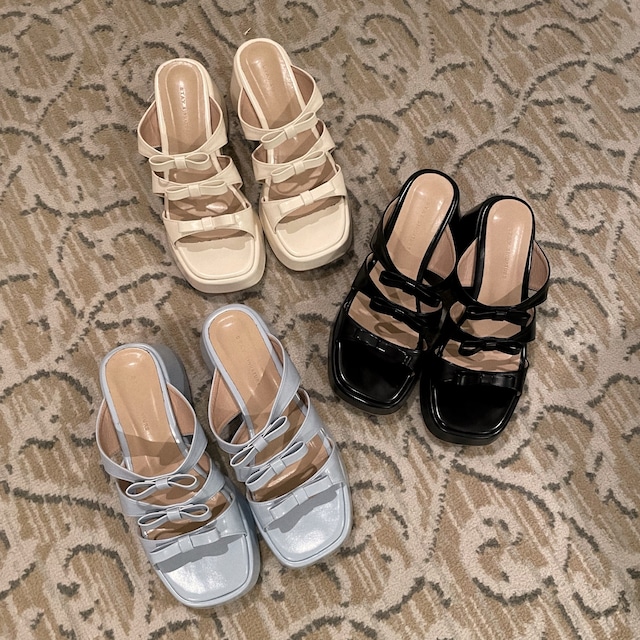 3 ribbon sandal