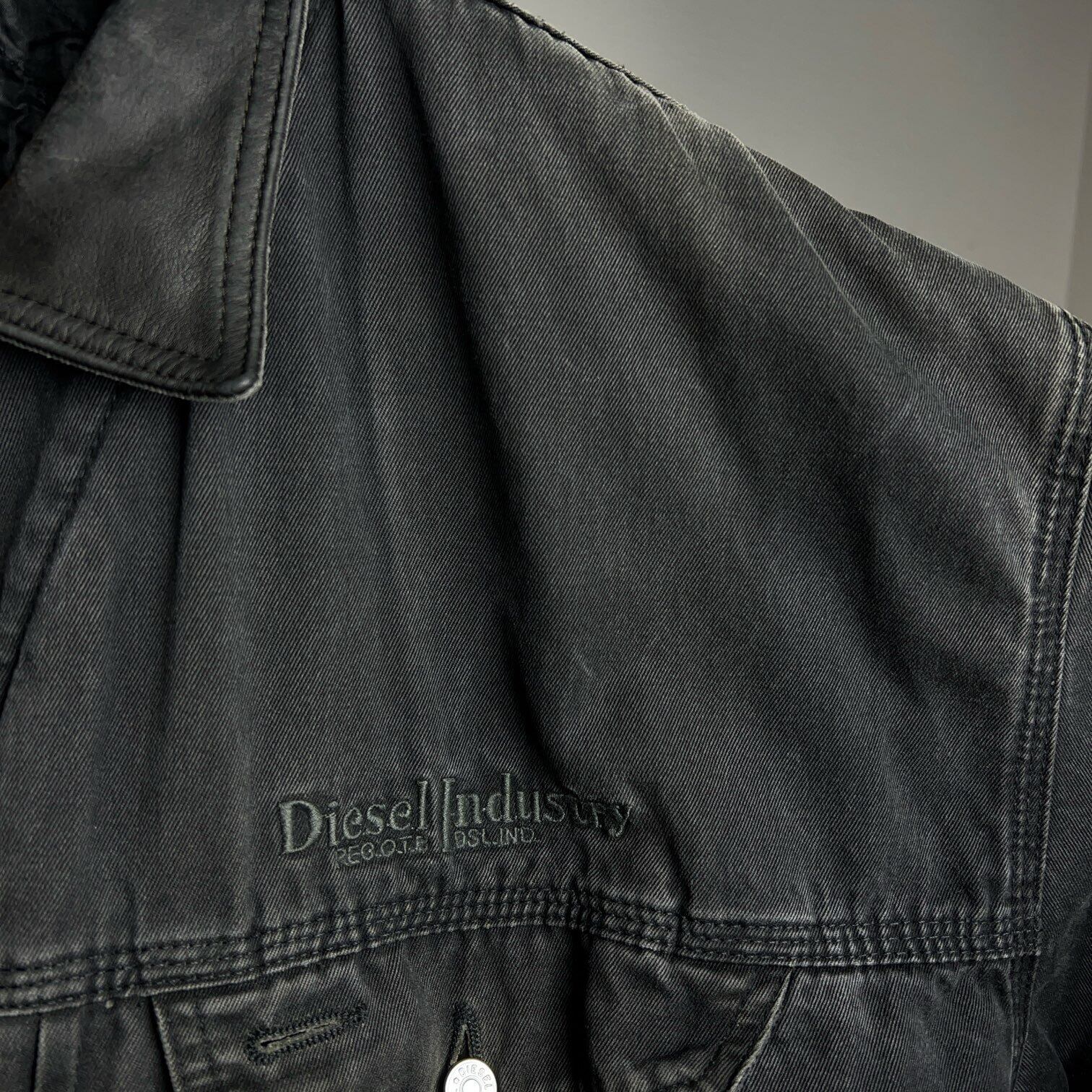 90's~ Diesel Industry Lined Black Denim Jacket 90年代 00年代