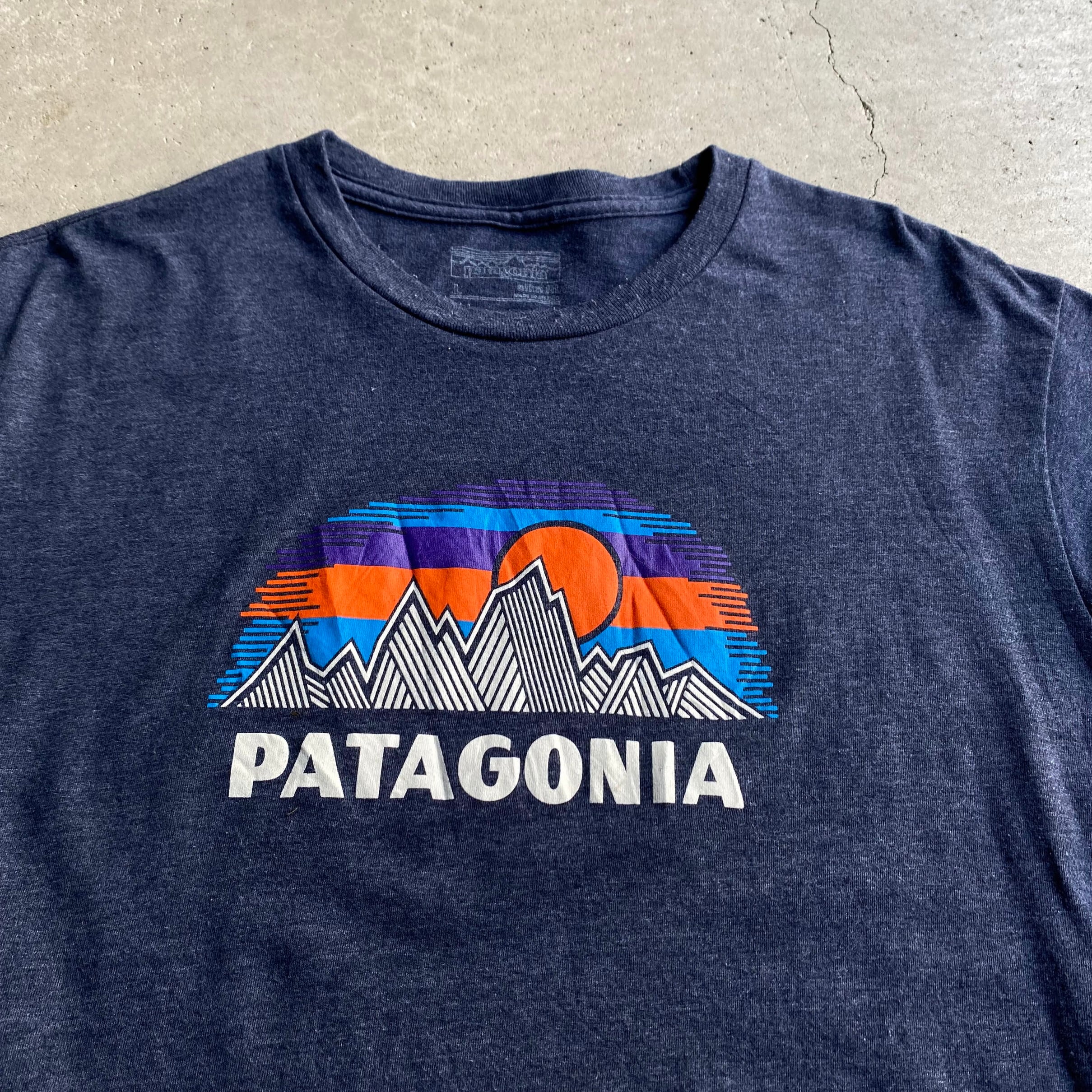 patagonia パタゴニア アメリカ製 ロゴ プレーンT patagonia パタゴニア フロントロゴプリント オーガニックコットン T