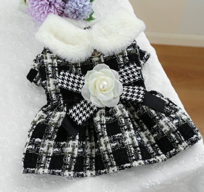 《予約》№3102325 チェックローズワンピース