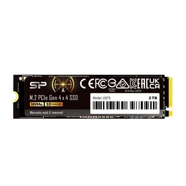 シリコンパワー 2TB US75 NVMe PCIe Gen4 M.2 2280 シリコンパワー 2TB US75 NVMe PCIe Gen4 M.2 2280 SSD R/W 最大7000